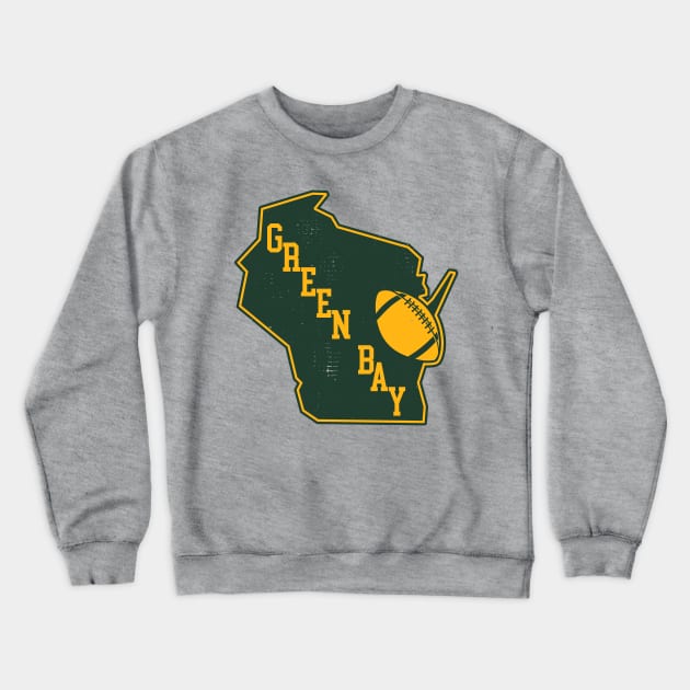 Green Bay Football Crewneck Sweatshirt by darklordpug